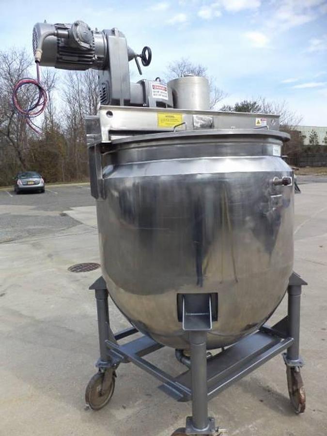 Used 300 Gallon Lee Jacketed Double Motion Kettle, 316 Stainless Steel