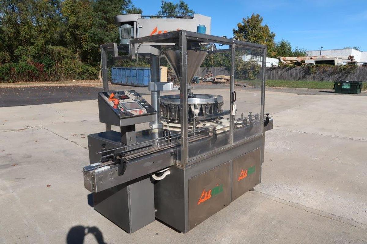 Used All Fill Model R18 High Speed Rotary Filling Machine, Auger Head