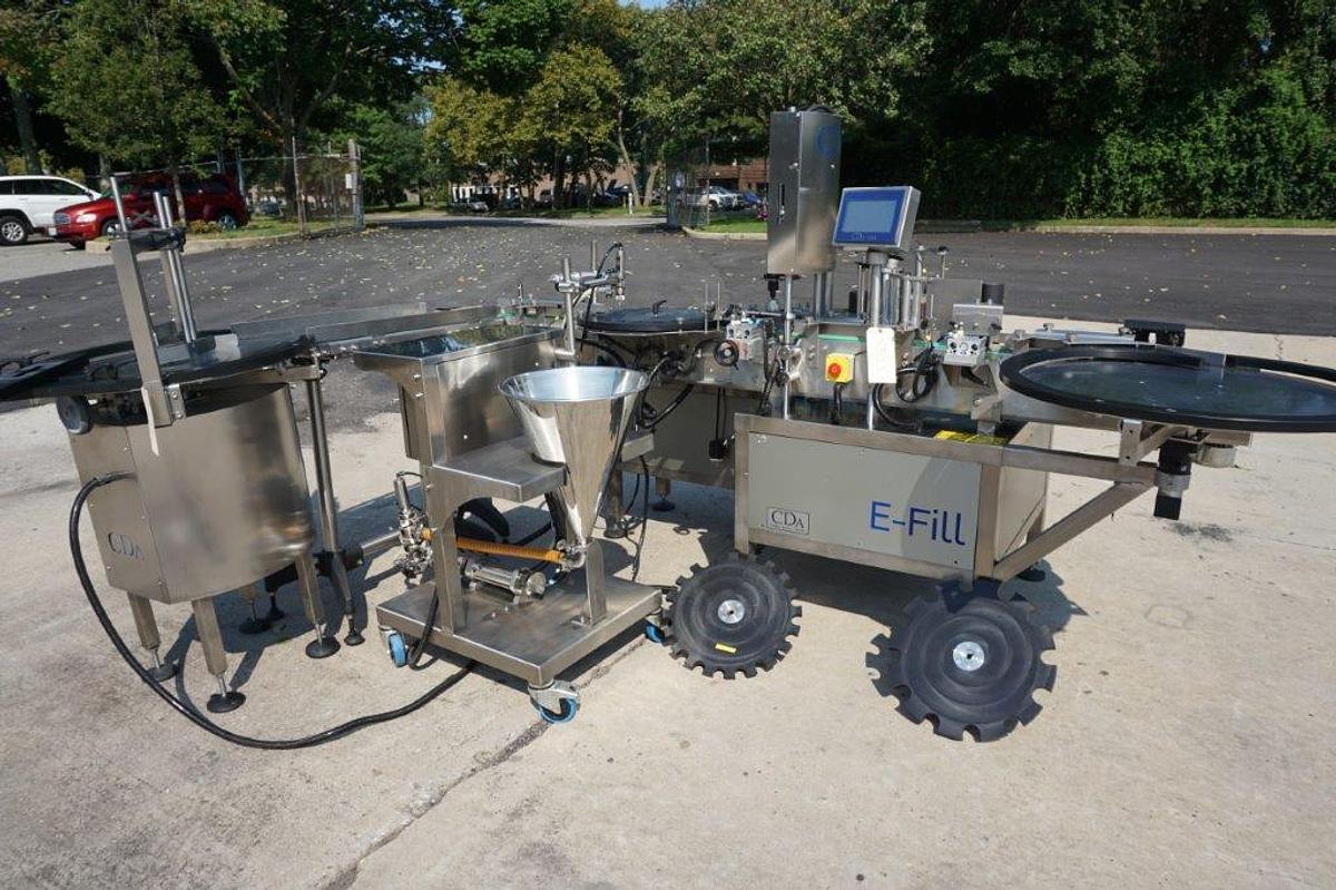 Used CDA Monoblock E-Filling , Capping and Labeling Machine, Manufactured 2017