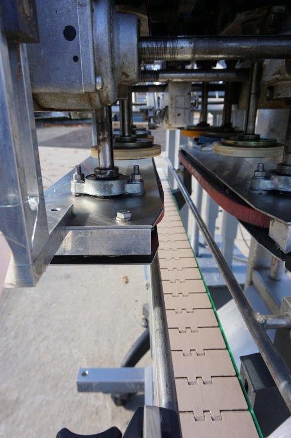 Used ELF CT600 Six Spindle Automatic Screw Capping Machine, Stainless Steel Frame