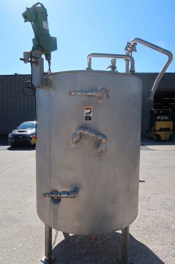 Used 300 Gallon Walker SS Mixing Tank, 75 PSI Jacket