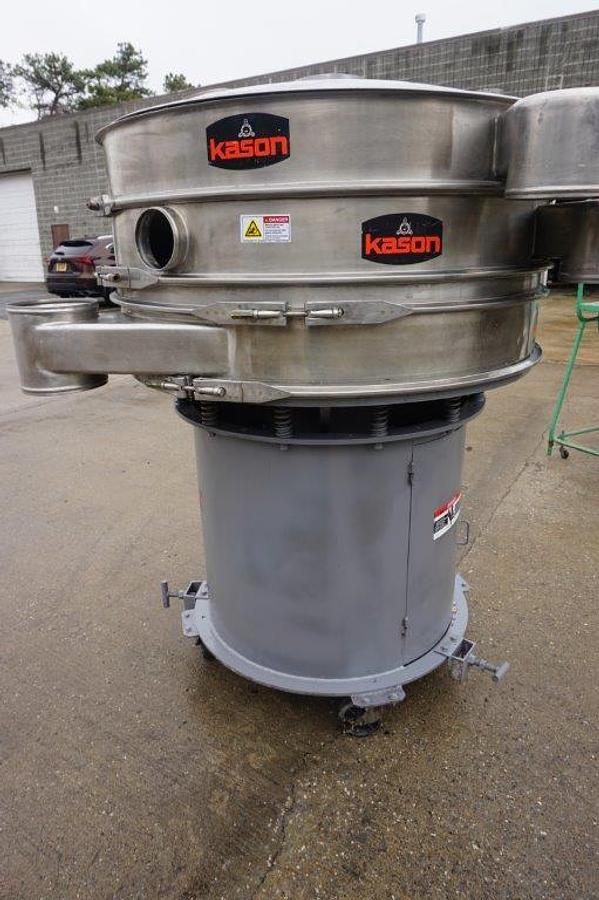 Used Kason 48 In. Diameter Stainless Steel Vibratory Screener, Portable