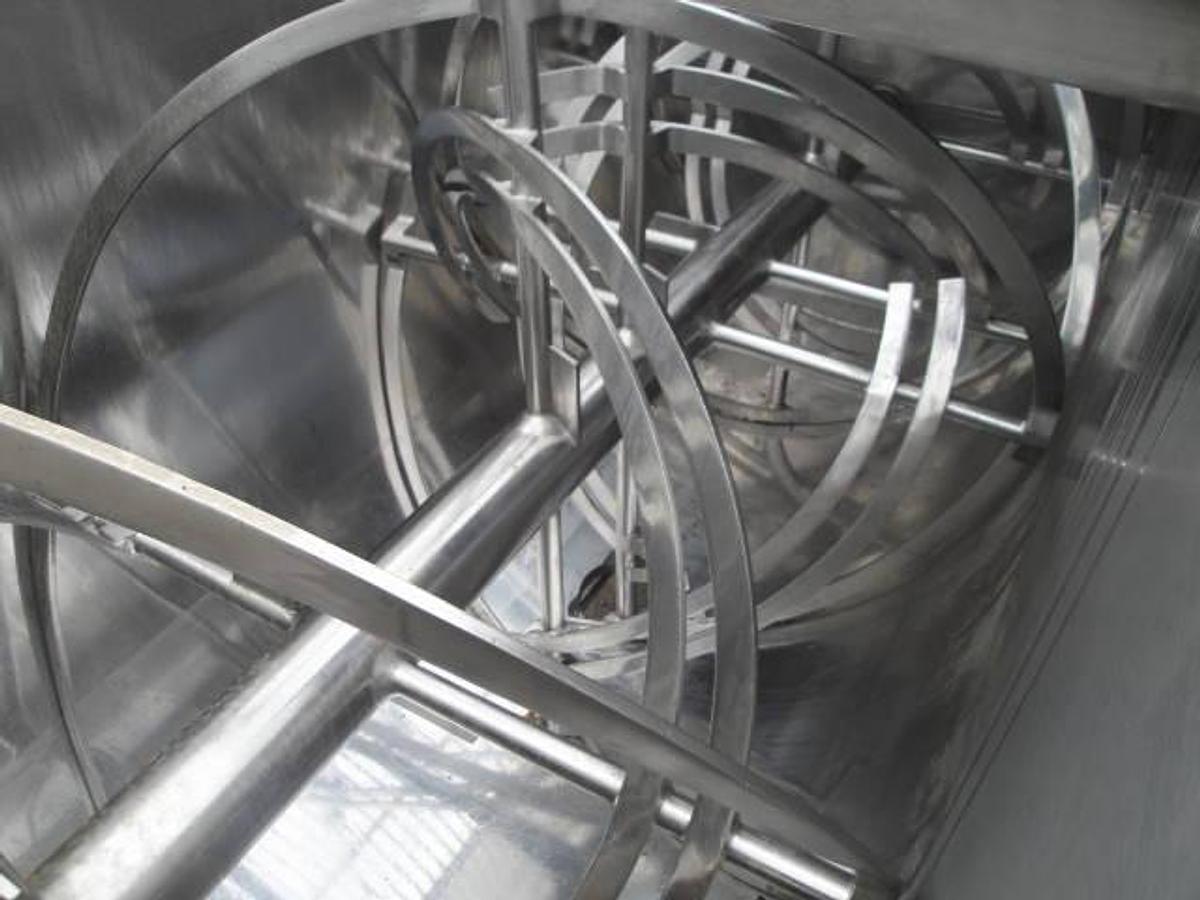 Used 100 Cu.ft. Scott Stainless Double Ribbon Blender, Sanitary Finish