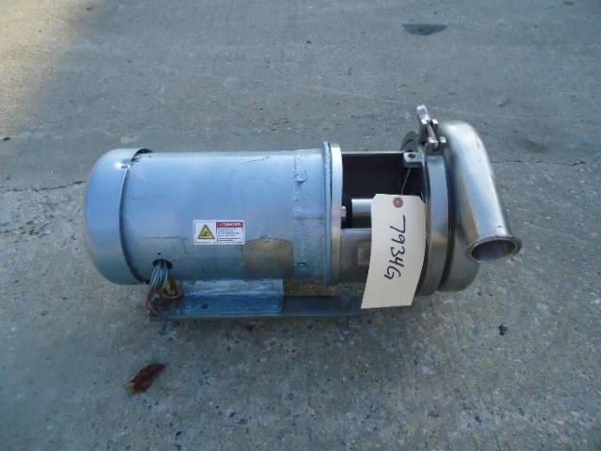 Used Waukesha C218 Stainless Steel Sanitary Centrifugal Pump, 5 HP