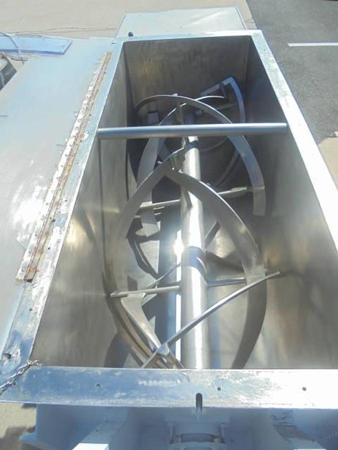 Used 17.5 Cu.Ft. Falcon Stainless Steel Double Ribbon Blender, 7.5 HP