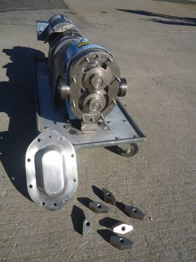 Used Waukesha Size 10 Positive Displacement Pump, Portable