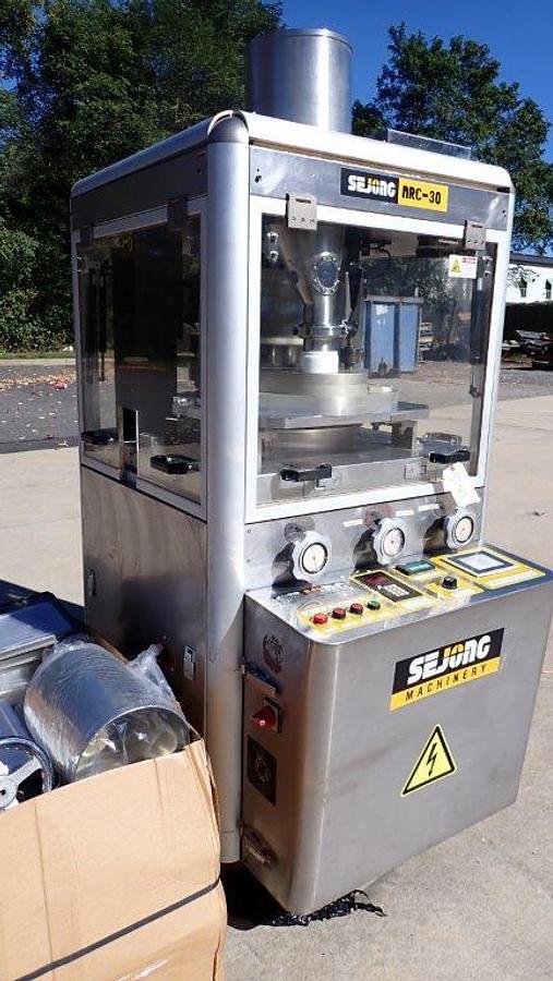 Used Sejong 30 Station Precompression Rotary Tablet Press, D Tooling