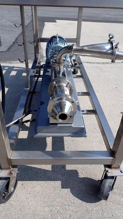 Used Wen Zhuo 2 In. X 2 In. Stainless Progressive Cavity Positive Displacement Pump