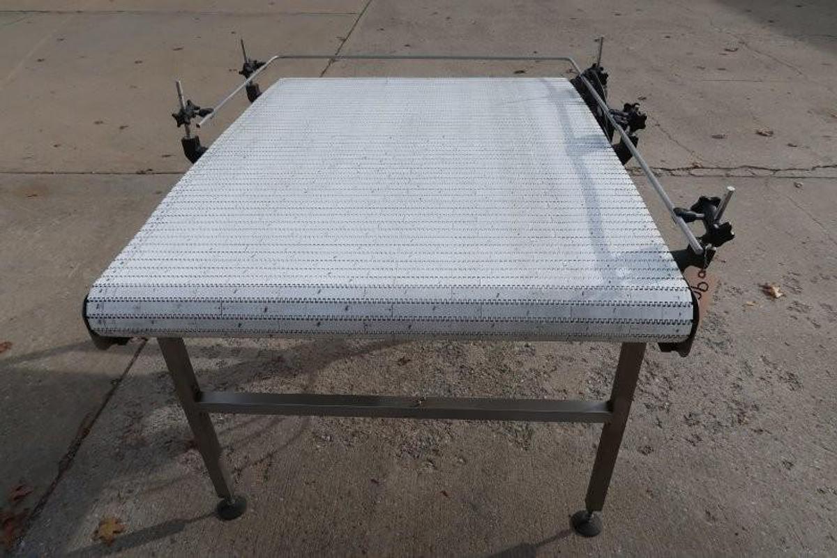 Used 42 In. X 56 In. SS Accumulation Table, Varispeed