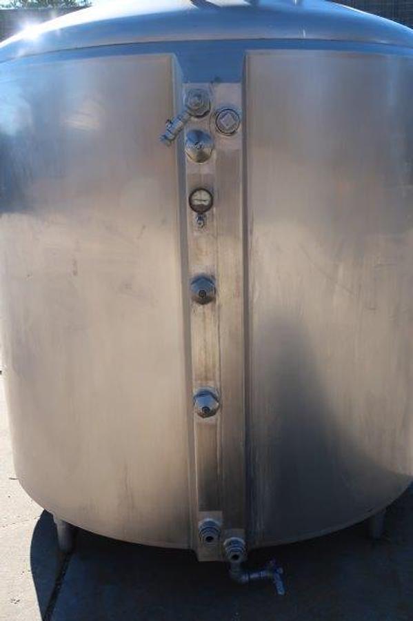 Used Cherry Burrell 900 Gallon Stainless Steam Jacketed Mix Tank