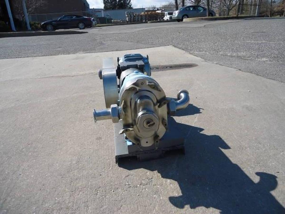 Used Waukesha Size 25 Stainless Steel Positive Displacement Pump, 1 Hp