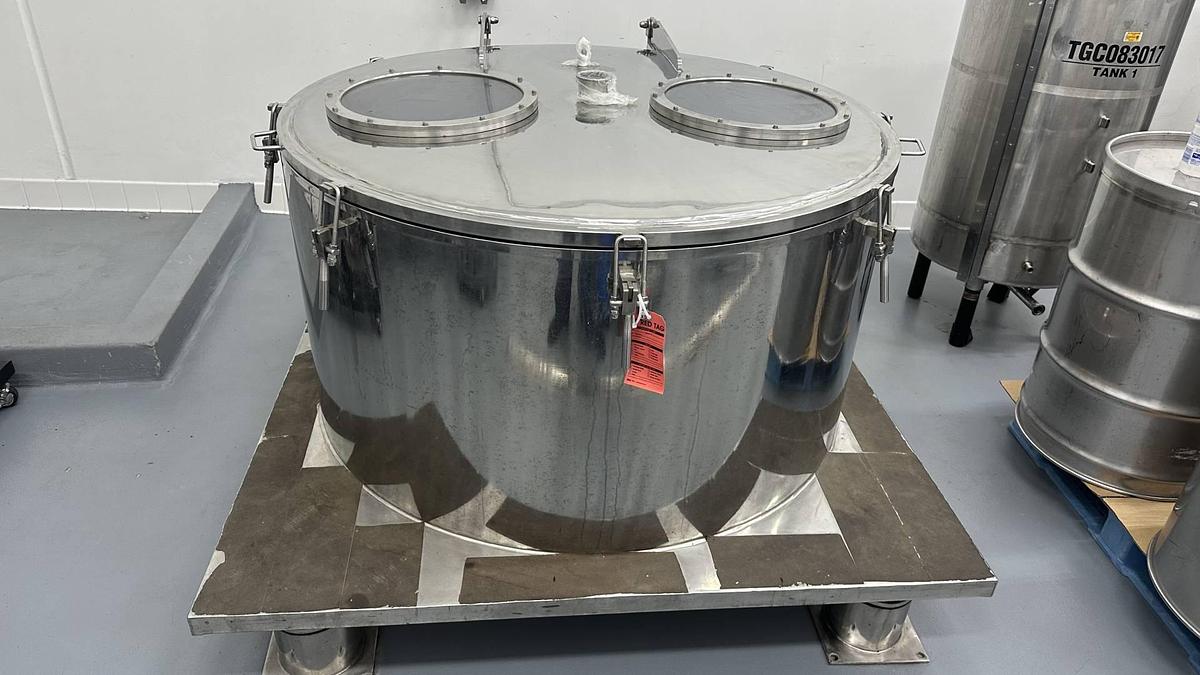 Used 48 In. Diameter SS Perforate Basket Centrifuge, 300kG