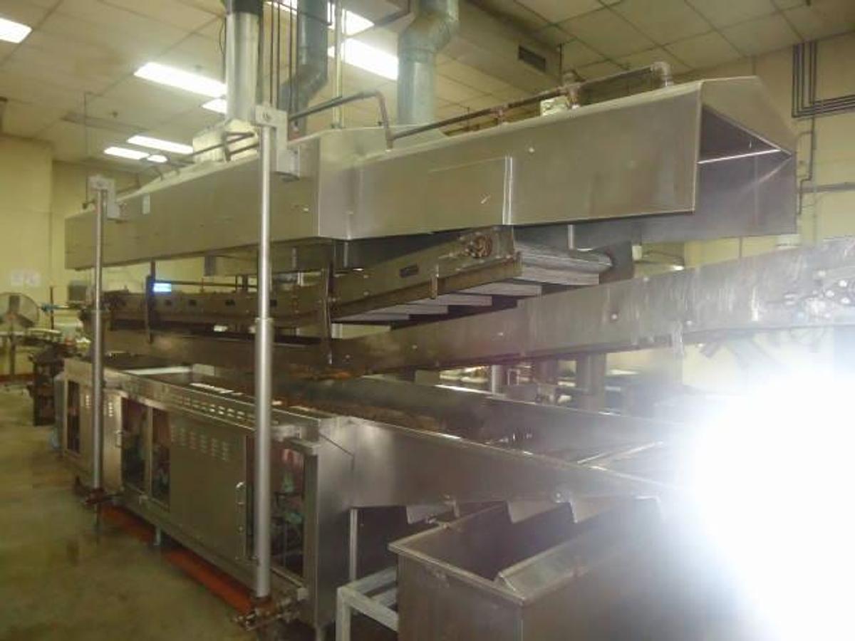 Used Heat And Control/ Mastermatic 34 Inch Wide Stainless Steel Gas Fired Continuous Fryer