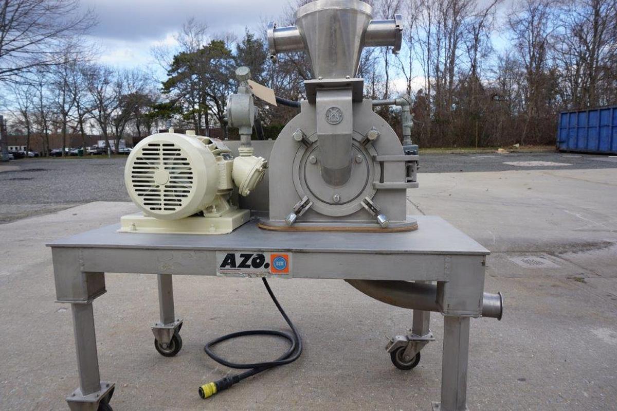 Used AZO Bauermeister UT-02 Stainless Universal Turbo Grinding Mill, 10 HP, XP