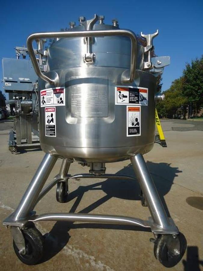 Used 65 Liter Walker Jacketed Sanitary Pressure Vessel, 316l Stainless Steel