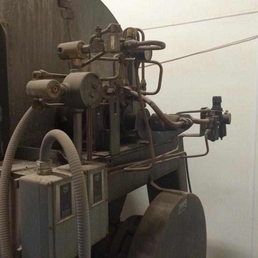 Used Gemco 100 cubic foot stainless steel double cone tumbling blender