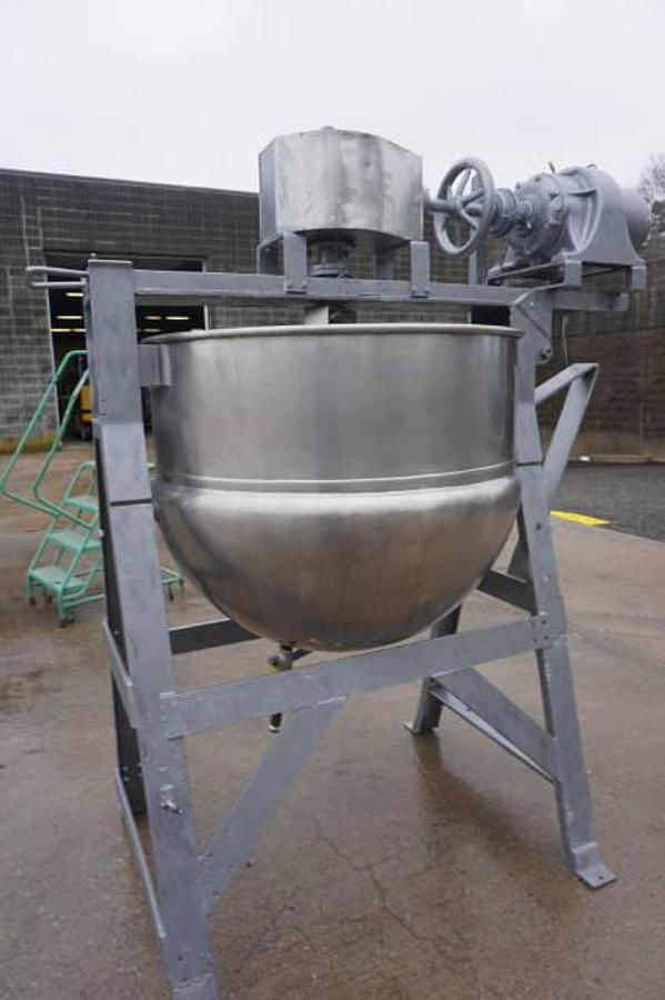 Used 150 Gallon Lee Stainless Steel Double Motion Jacketed Kettle