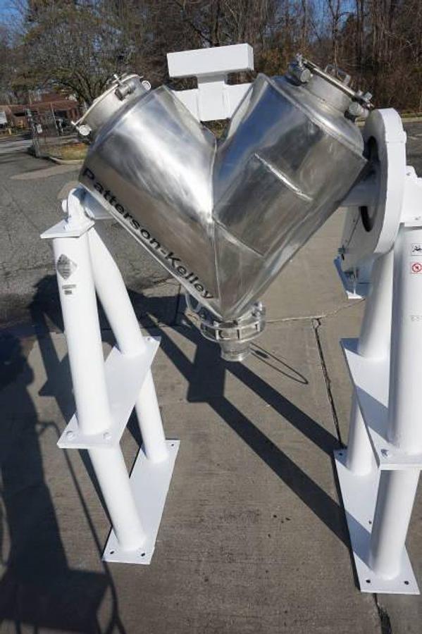 Used 5 CU.FT. Patterson Kelley Stainless Steel Twin Shell “V” Blender, Insulated