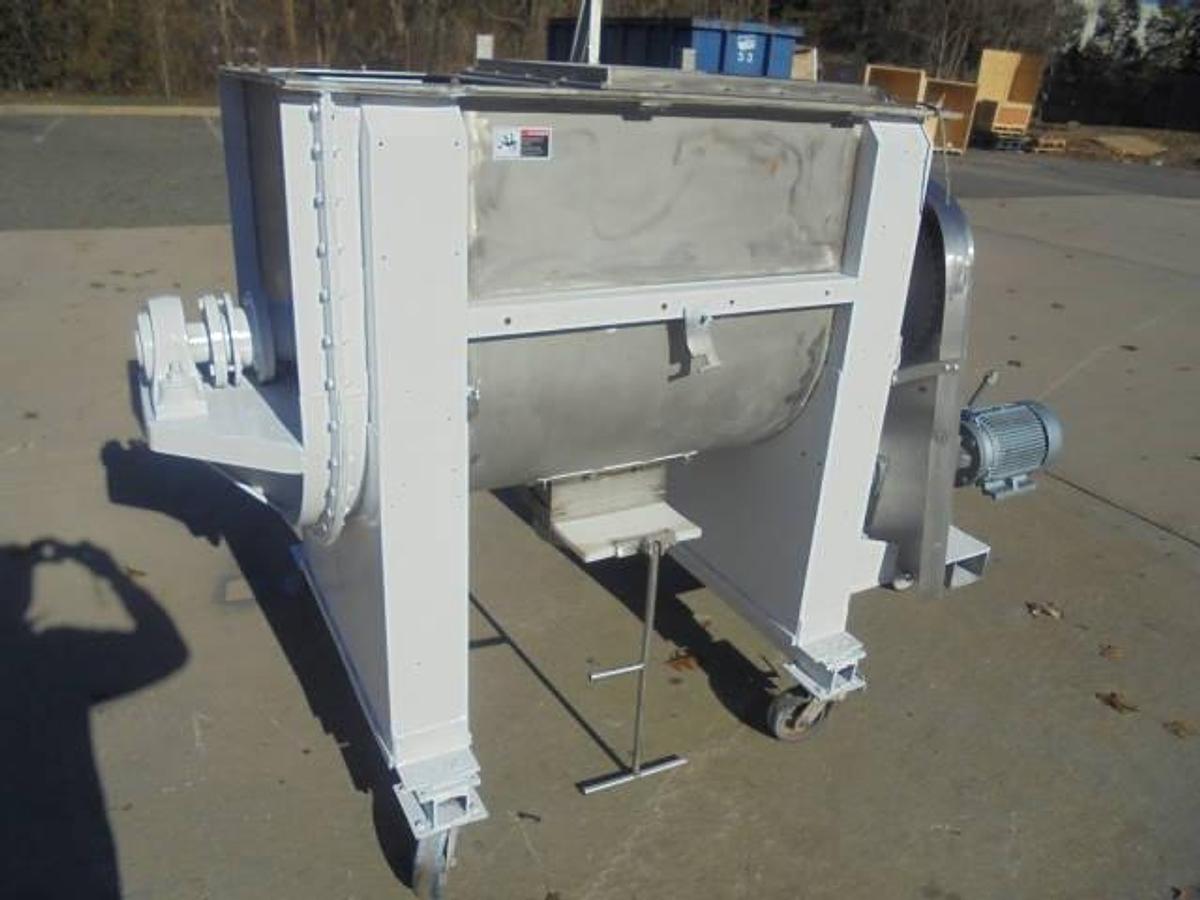 Used 15 Cu. Ft. Stainless Double Ribbon Blender, Portable