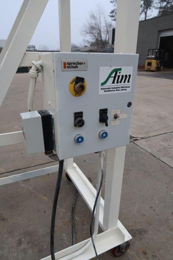 Used AIM 6 In. Diameter Inclined Flexible Screw Conveying System, Portable