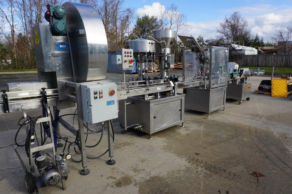 Used GAI Wine Bottling Line, Up To Approx. 55 Bottles Per Minute