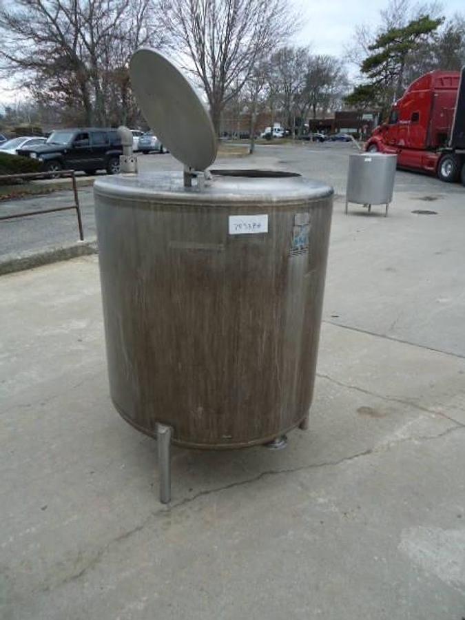 Used 200 Gallon Cherry Burrell Stainless Steel Vertical Tank