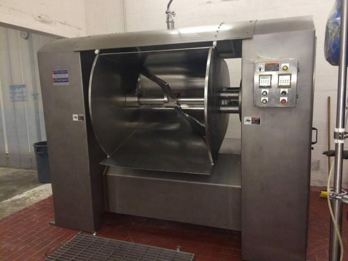Used Champion 1,300Lb. stainless steel sigma mixer, 50HP