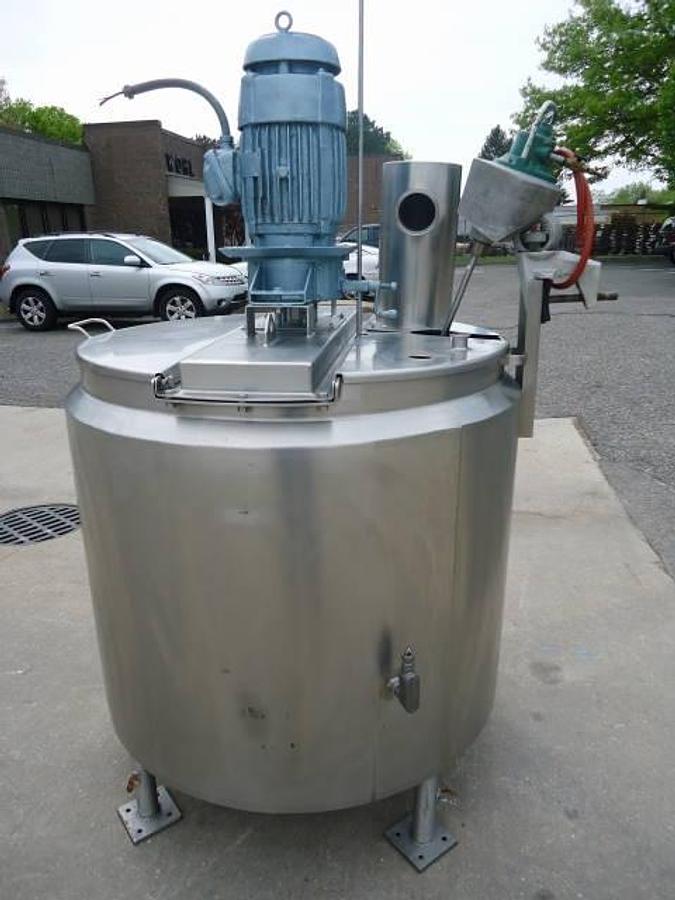 Used 250 Gallon Feldmeier Stainless Mixing/Homogenizing Kettle-Tank