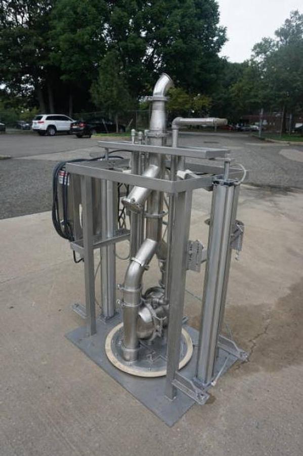 Used Murzan DUS-10M Stainless Steel Drum Unloading System, Portable