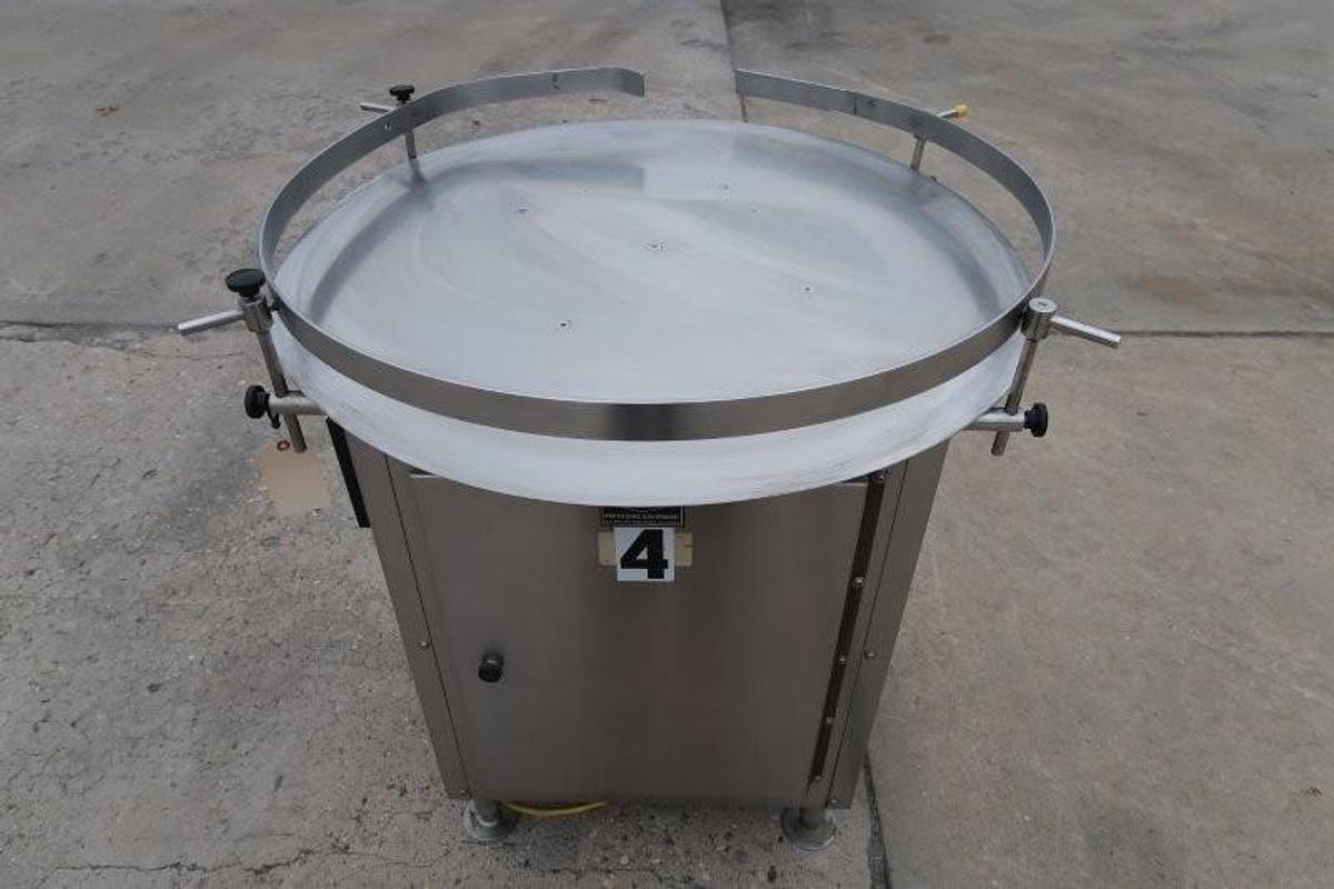 Used 36 In. Diameter Modular SS Rotary Table, Varispeed
