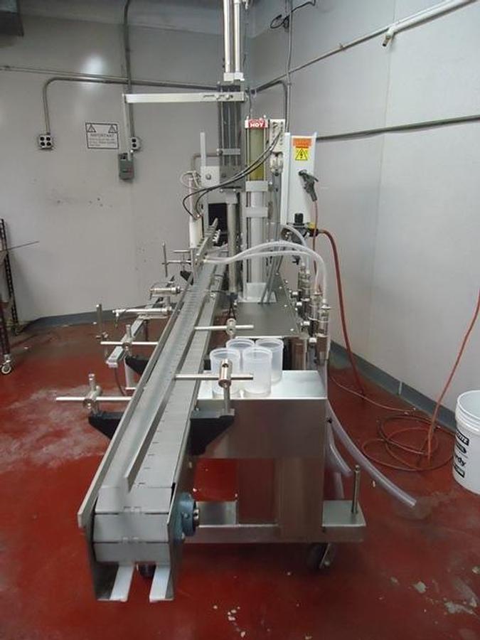 Used Kaps-All VOL-32-8 Automatic Piston Filler, 20 Oz. Pistons, Like New