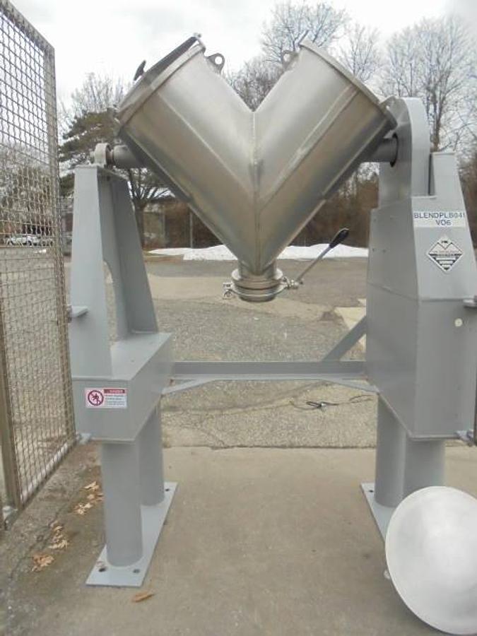 Used 3 CU.FT. Stainless Steel Twin Shell Blender, 110 LB./CU.FT.