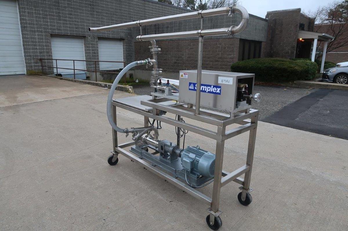 Used Simplex AV-100 Piston Filler with Progressive Cavity Feed Pump, Portable