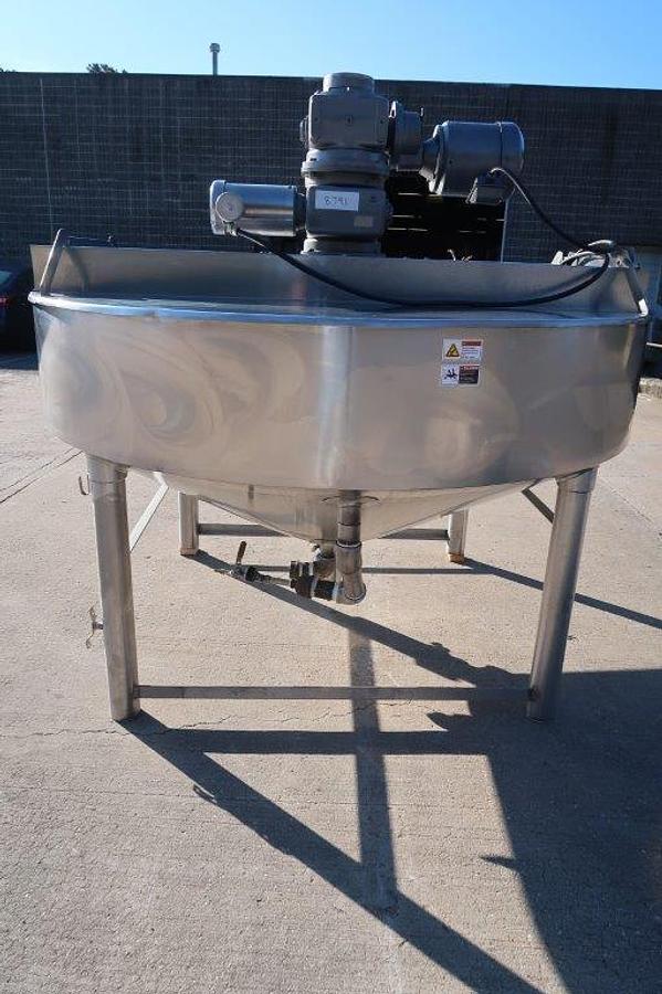 Used 400 Gallon Chester Jensen SS Agitated Cooker/Coolers 100 PSI, 3 Available