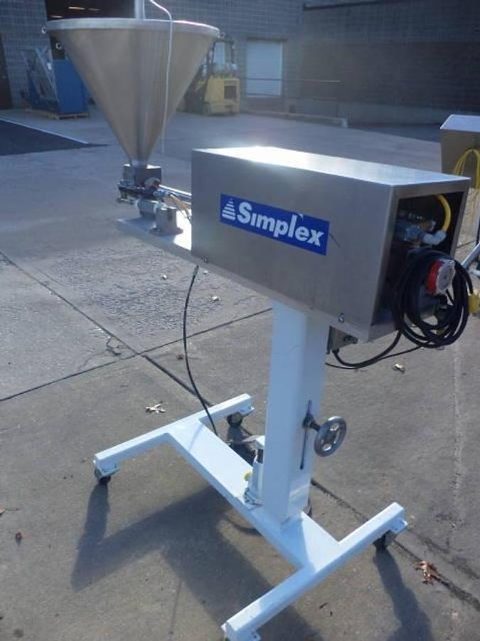 Used Simplex AV-100 Single Piston Filler, Air Operated