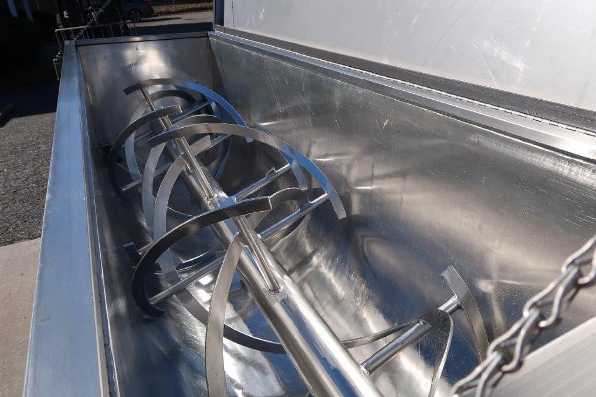 Used 20 Cu. Ft. Paul O. Abbe Stainless Steel Double Ribbon Blender, 5HP motor