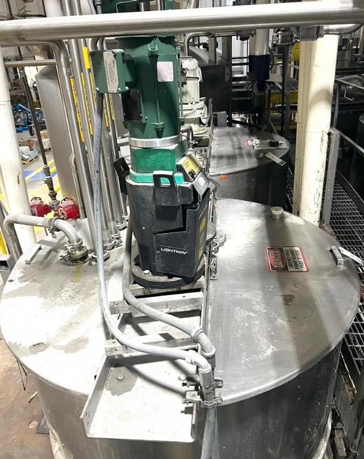 Used 600 Gallon Groen Jacketed Mix Kettle, 100 PSI
