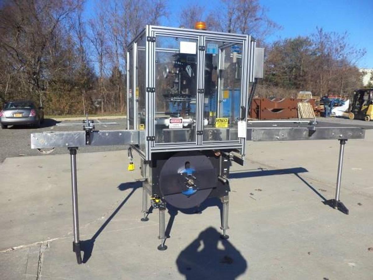 Used PDC 65-M Tamper Evident Neck Bander/Sleever, 200 pm