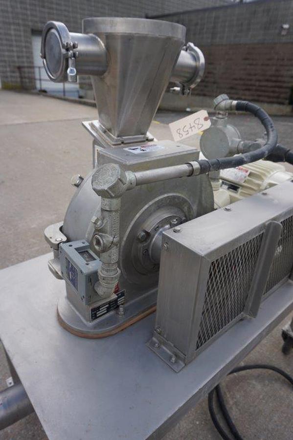 Used AZO Bauermeister UT-02 Stainless Universal Turbo Grinding Mill, 10 HP, XP