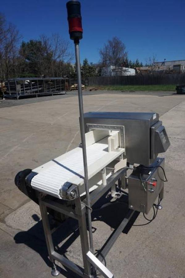 Used Safeline 11-3/4 In. X 5-7/8 In. Stainless Steel Conveyorized Metal Detector