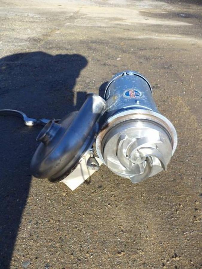 Used 3 In. X 2-1/2 In. Stainless  Steel Sanitary Centrifugal Pump, 2 HP