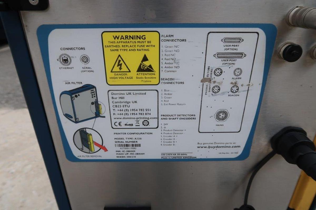 Used Domino A320i Ink Jet Coder/Printer