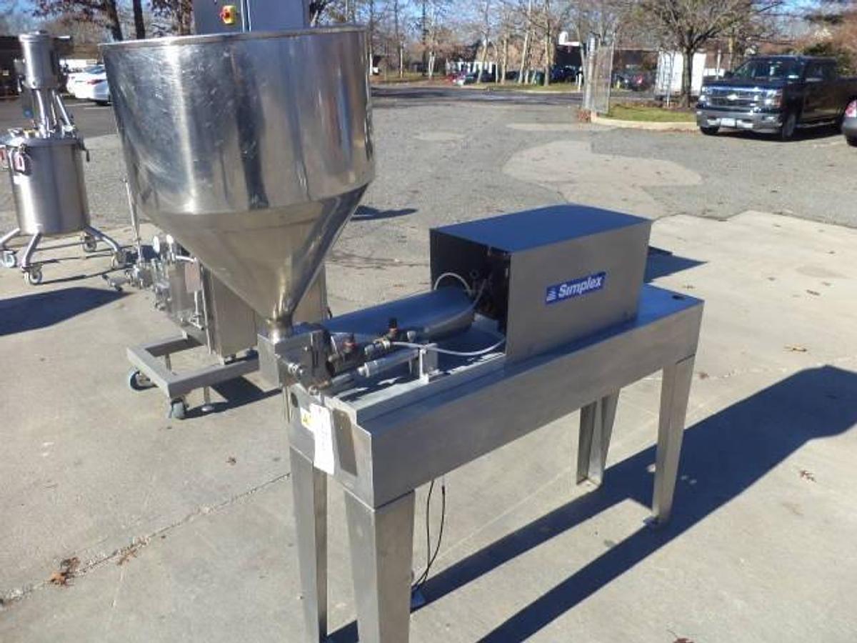 Used Simplex One Gallon Single Piston Filler, Air Operated