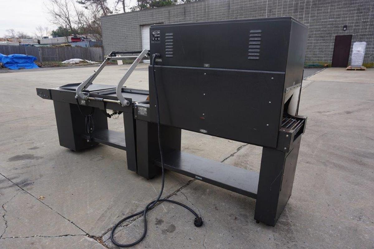 Used Jeff Eastey Semi-Automatic L-Sealer and Shrink Tunnel, Portable
