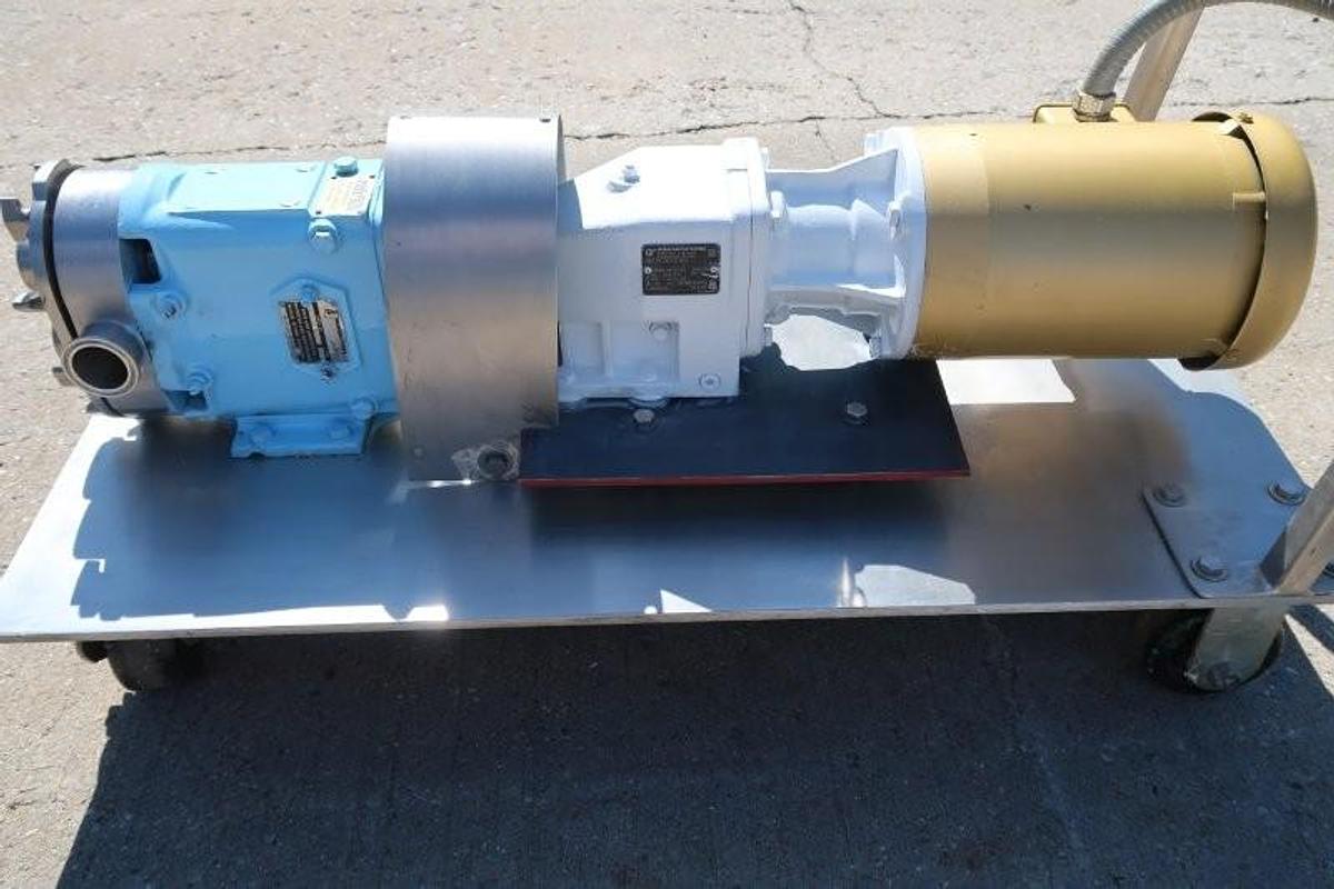 Used Waukesha Cherry Burrell Size 18 SS Positive Displacement Pump
