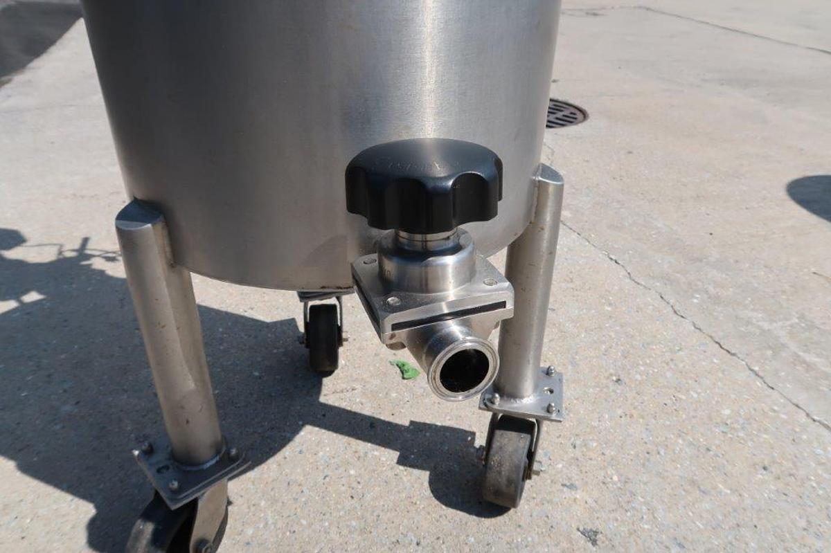 Used 20 Gallon JVNW Stainless Steel Portable Mix Tank