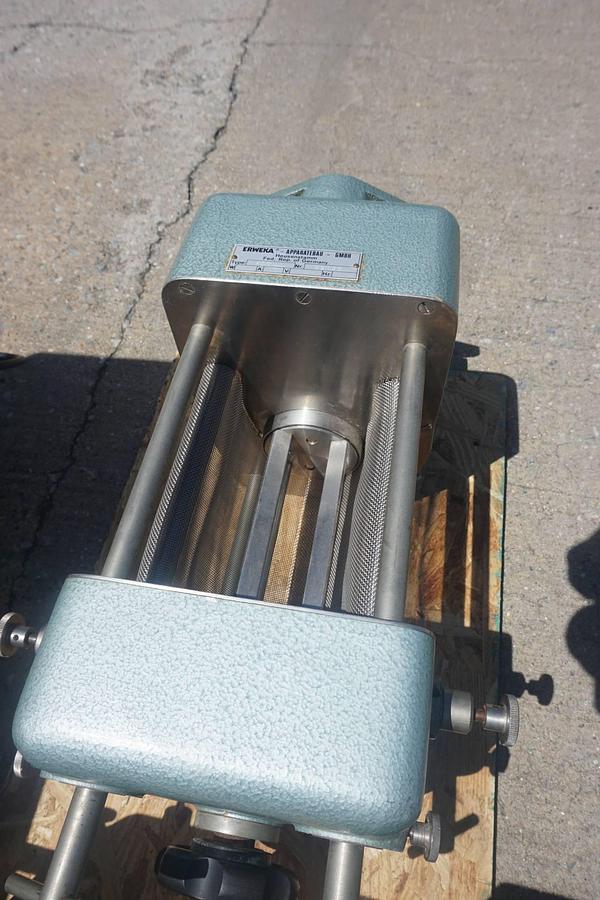 Used Erweka 2 In. X 4 In. Tabletop Lab Three Roll Mill and Oscillating Granulator