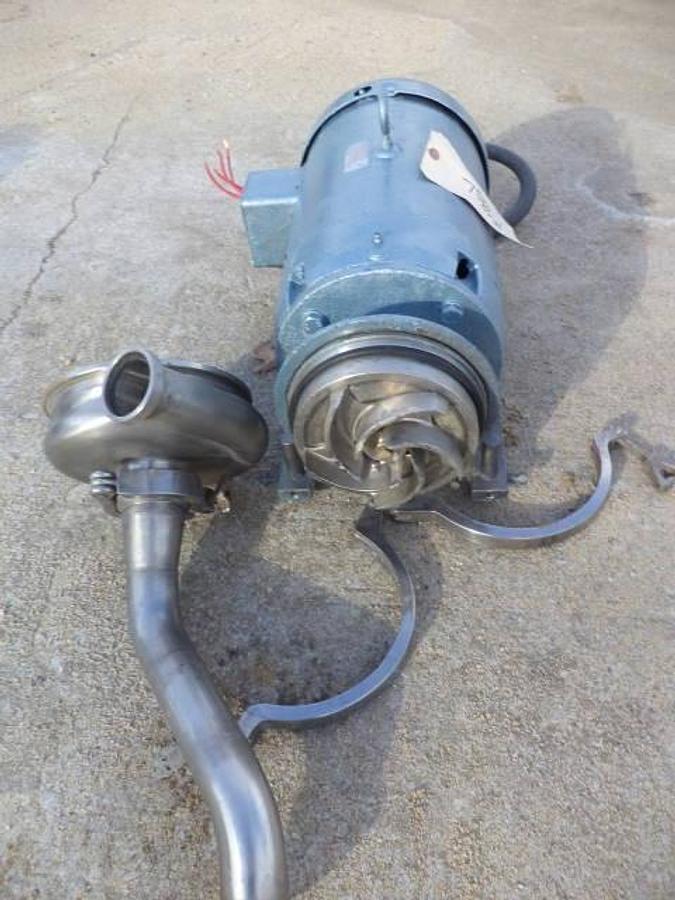 Used Waukesha 2 in. X 2 in. Stainless Steel Sanitary Centrifugal Pump, 15 HP