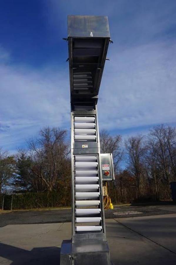 Used 10 Ft. High Stainless Steel Bucket Elevator