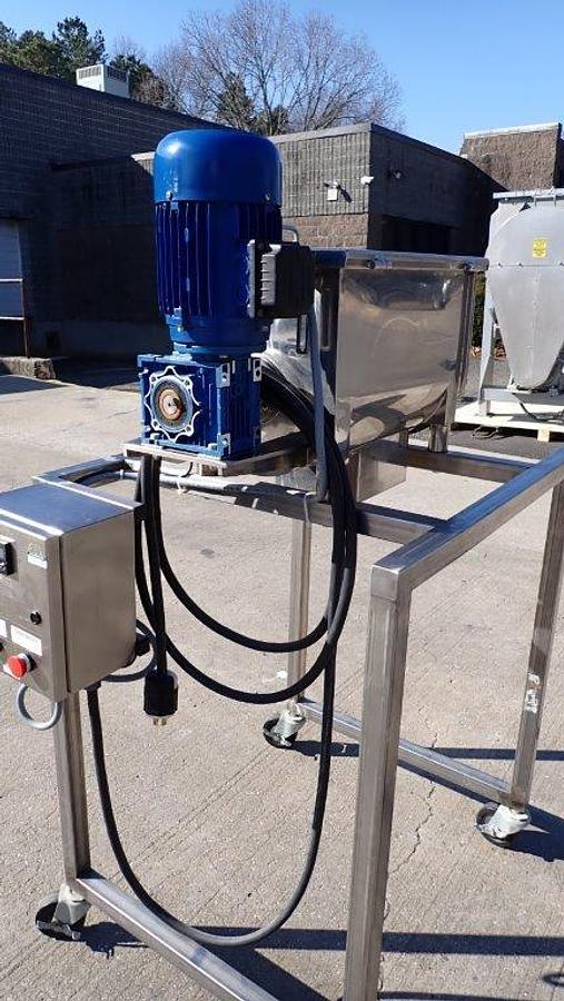 Used 1 Cu. Ft. Stainless Steel Lab/Pilot Plant Ribbon Blender